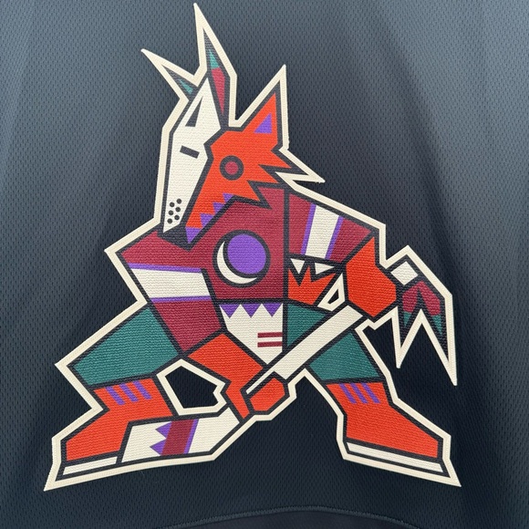 Arizona Coyotes Hockey Jersey Fanatics Breakaway NHL Kachina Logo Men's Medium - Picture 4 of 7
